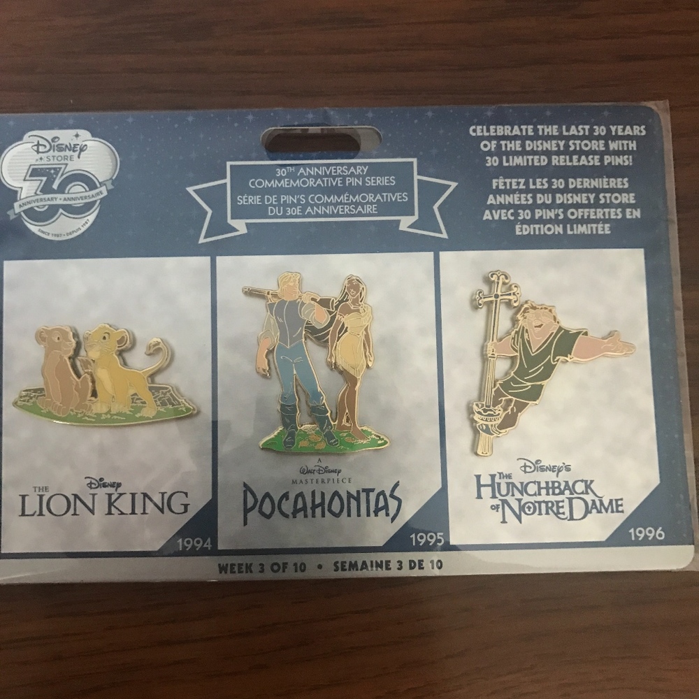 Disney 30th Anniversary Commemorative Pin